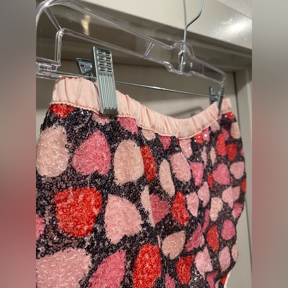 Victoria's Secret Red & Pink Sequin Heart Print Dolphin-Hem Sleep Shorts - XS - Picture 12 of 14